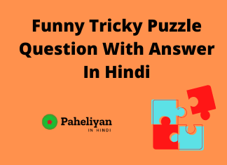 Funny Tricky Puzzle Question With Answer In Hindi - Paheliyan In Hindi